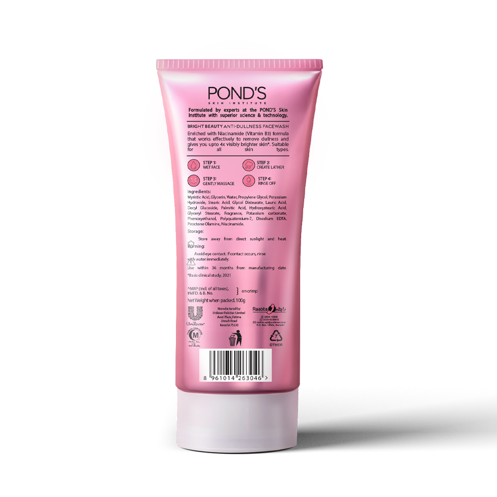 Pond'S Bright Beauty Spotless Glow Face Wash 100G