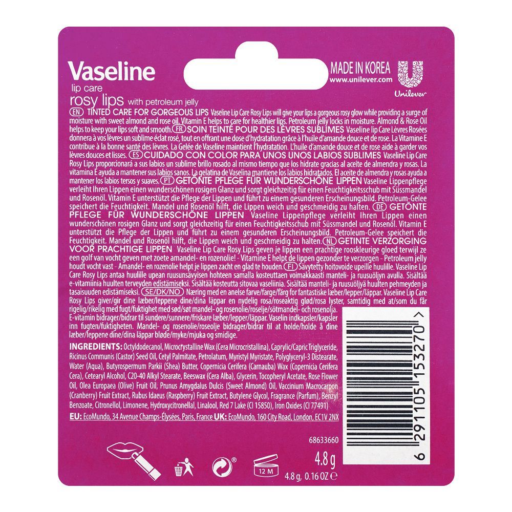 Vaseline Lip Care Rosy 4.8G