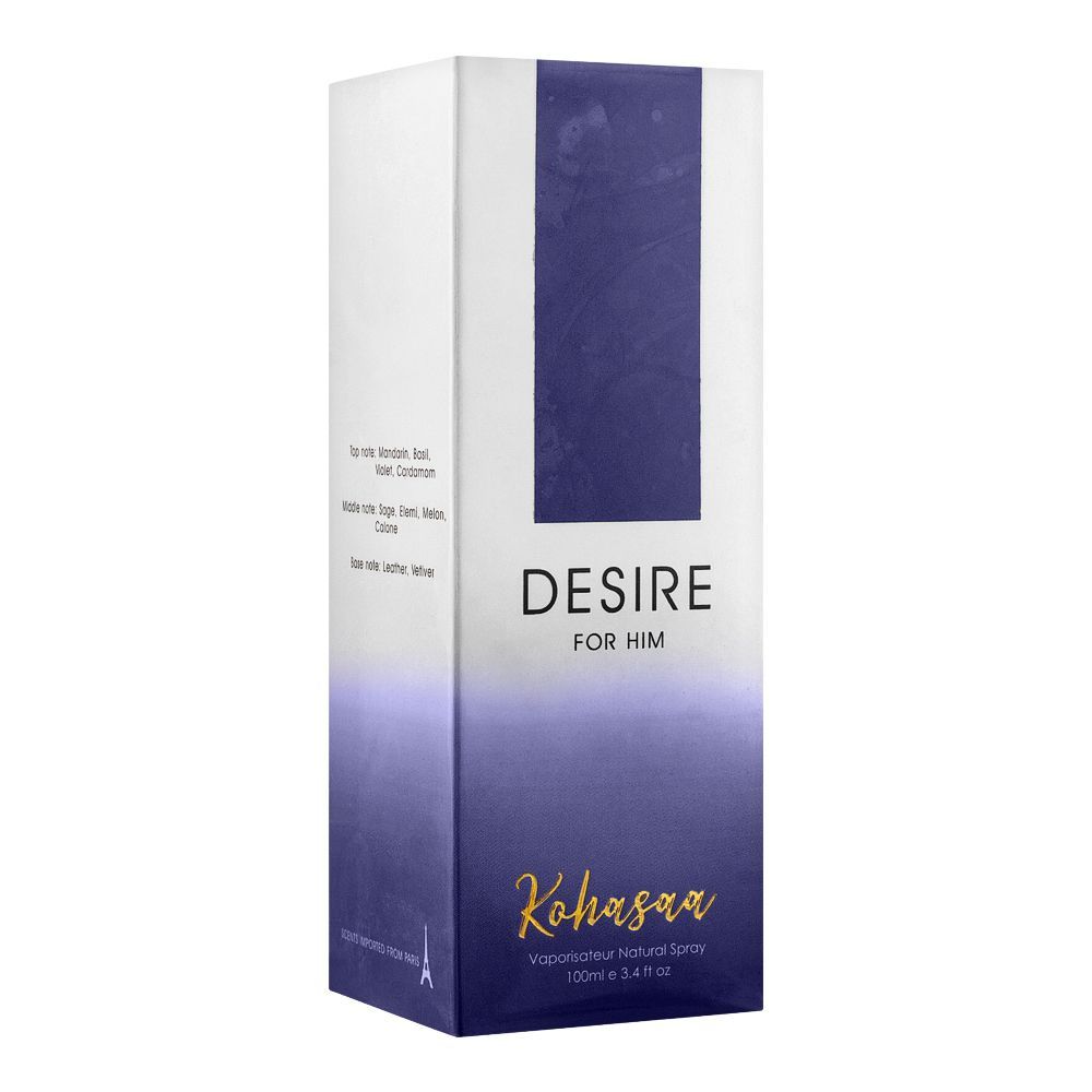 Kohassa Desire For Him Natural Spray Edp 100Ml
