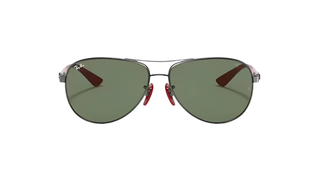 Ray-Ban RB8313M F001/71 Pilot Sunglasses Gold/Gunmetal Frame Green Lens – 61mm
