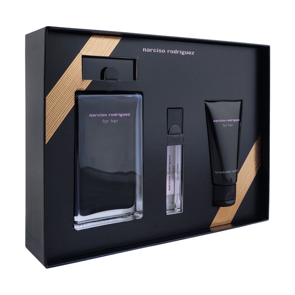 Narciso Rodriguez For Her Set EDT 50Ml+Body Lotion 50Ml+SG 50Ml