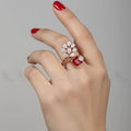 Zeesy Delicate Leaf Ring
