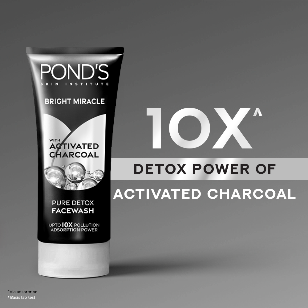 Pond's Pure Detox Anti-Pollution + Purity Face Wash, 50g