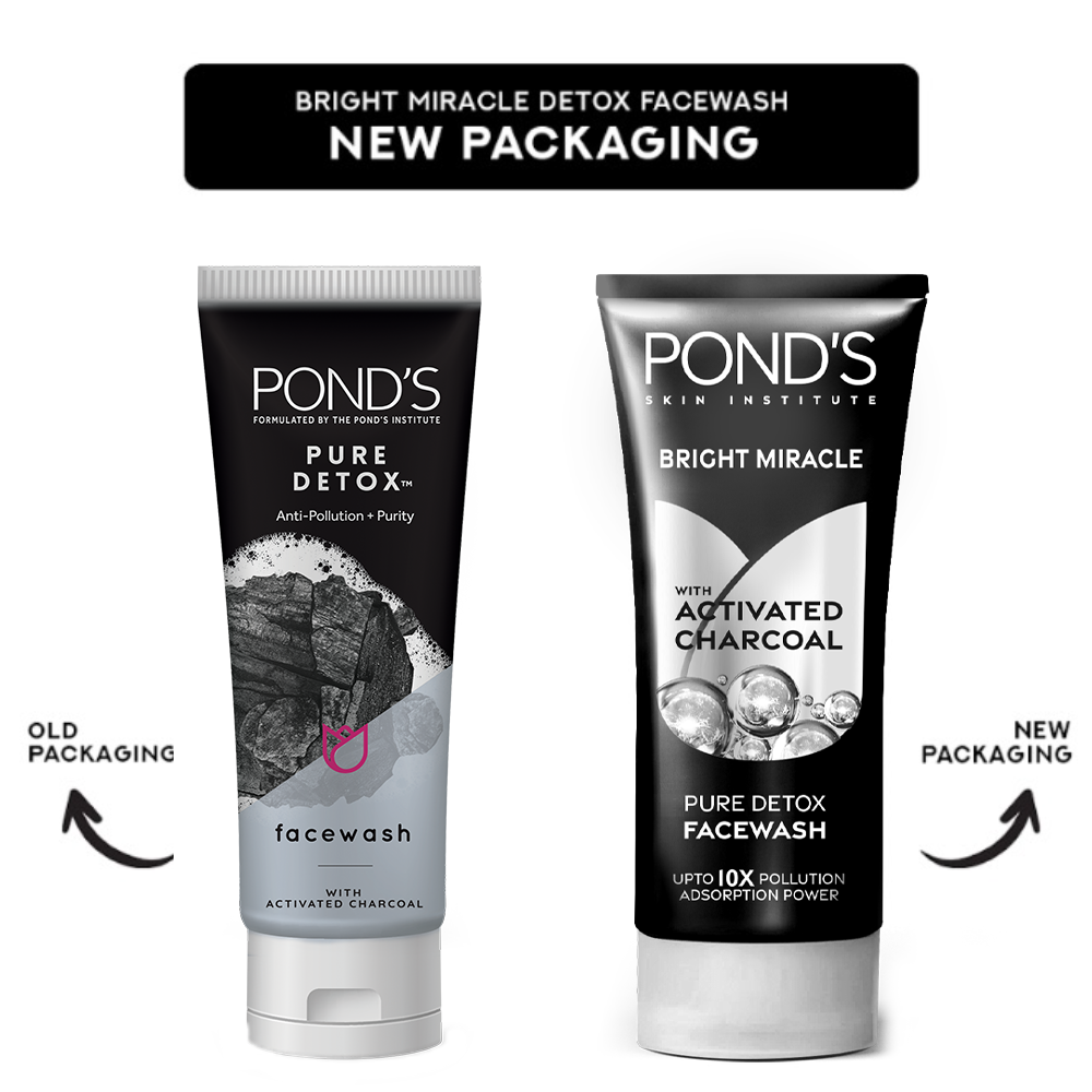 Pond's Pure Detox Anti-Pollution + Purity Face Wash, 50g