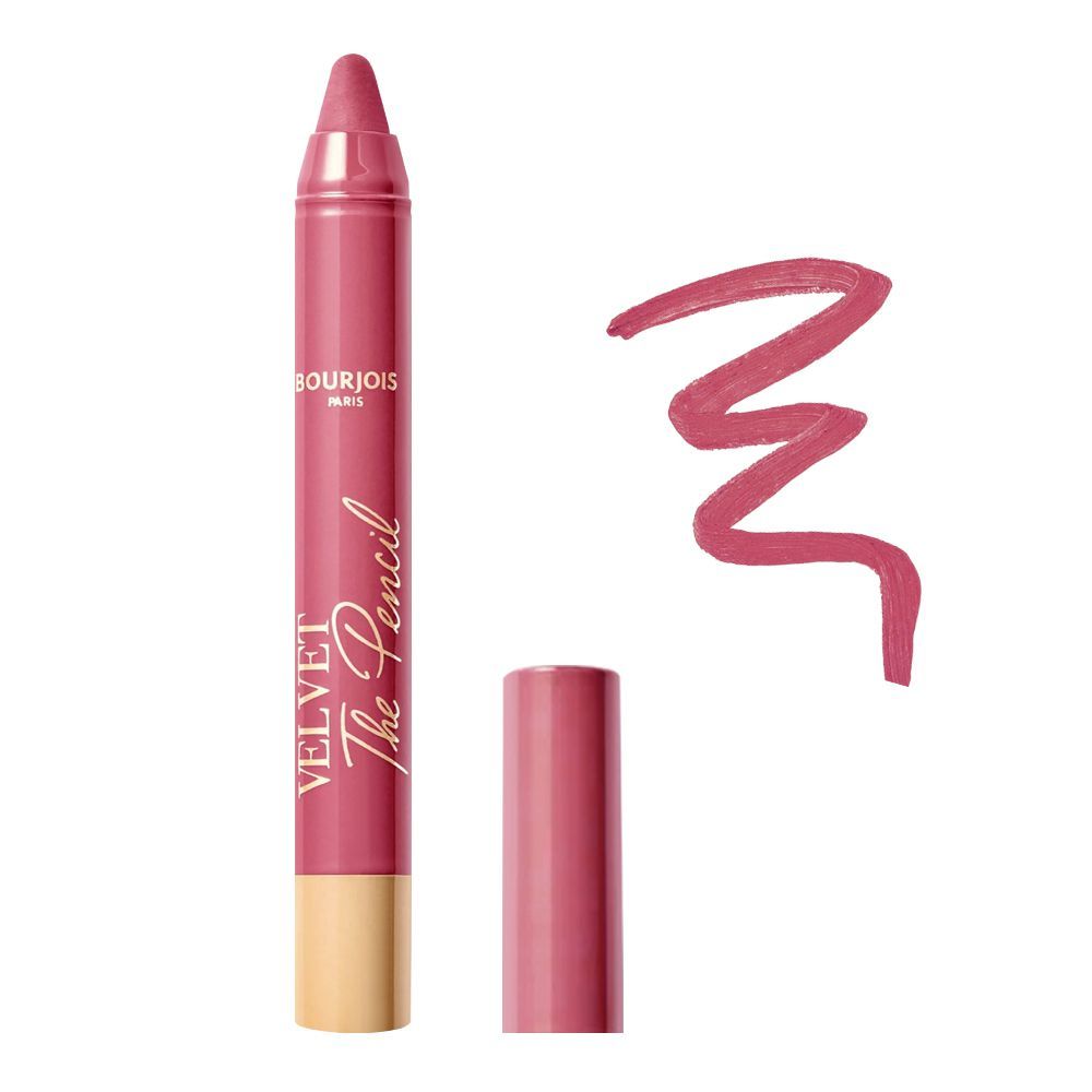 Bourjois Lipstick And Lip Liner 2 In 1 Velvet The Pencil - 02 Amou-Rose