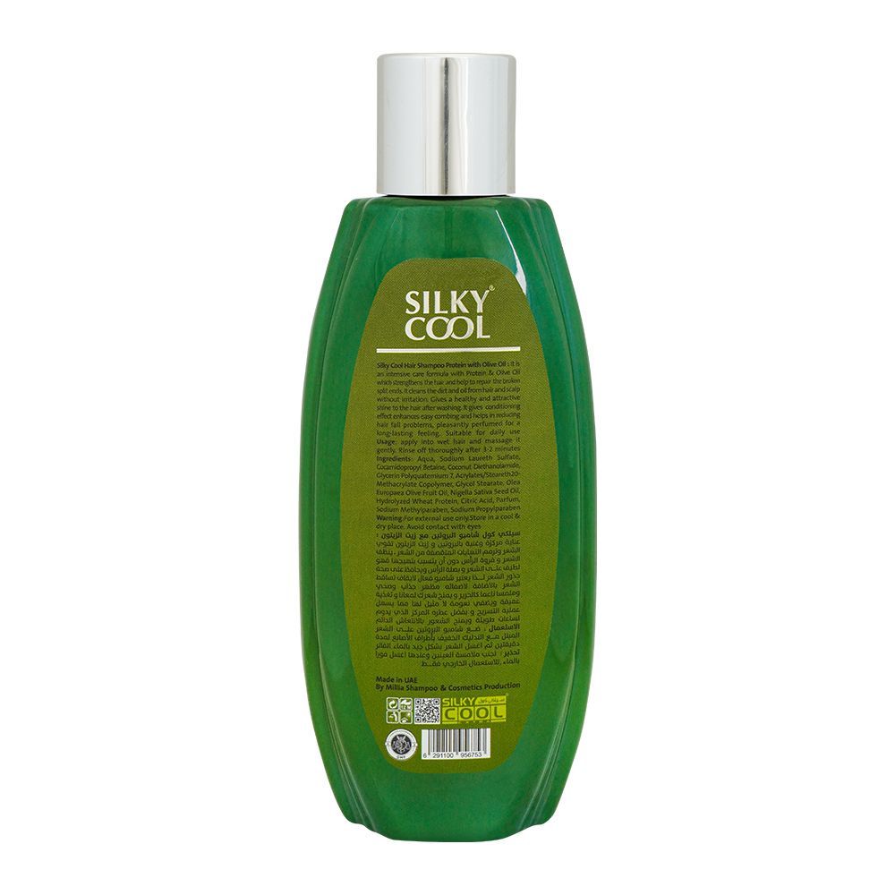 Silky Cool Protein Anti Hair Loss Oil Olive Shampoo 250Ml