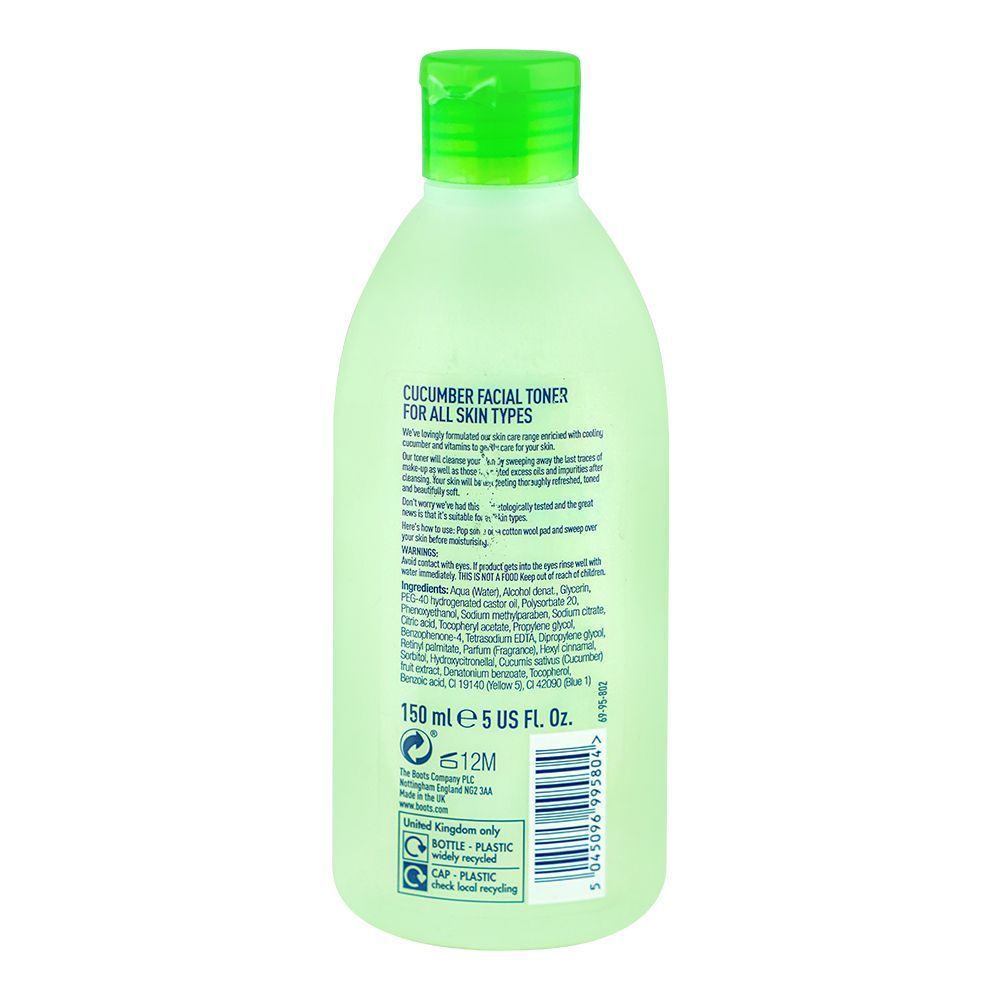 Boots Cucumber Facial Toner 150ml