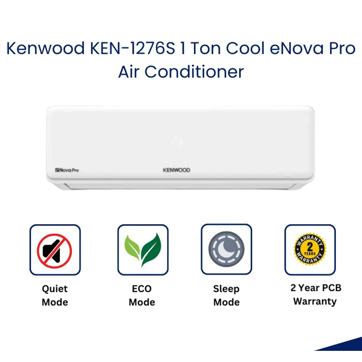 Kenwood KEN-1276S 1 Ton Cool eNova Pro Air Conditioner