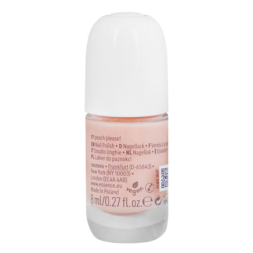 Essence French Manicure Sheer Beauty Nail Polish 01 Peach Please 8Ml