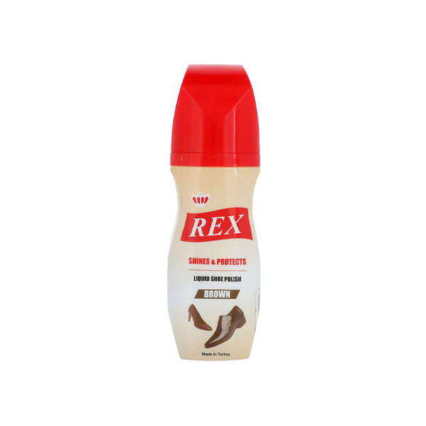 Rex Liquid Shor Polish Brown 75ml - Snapcart.pk
