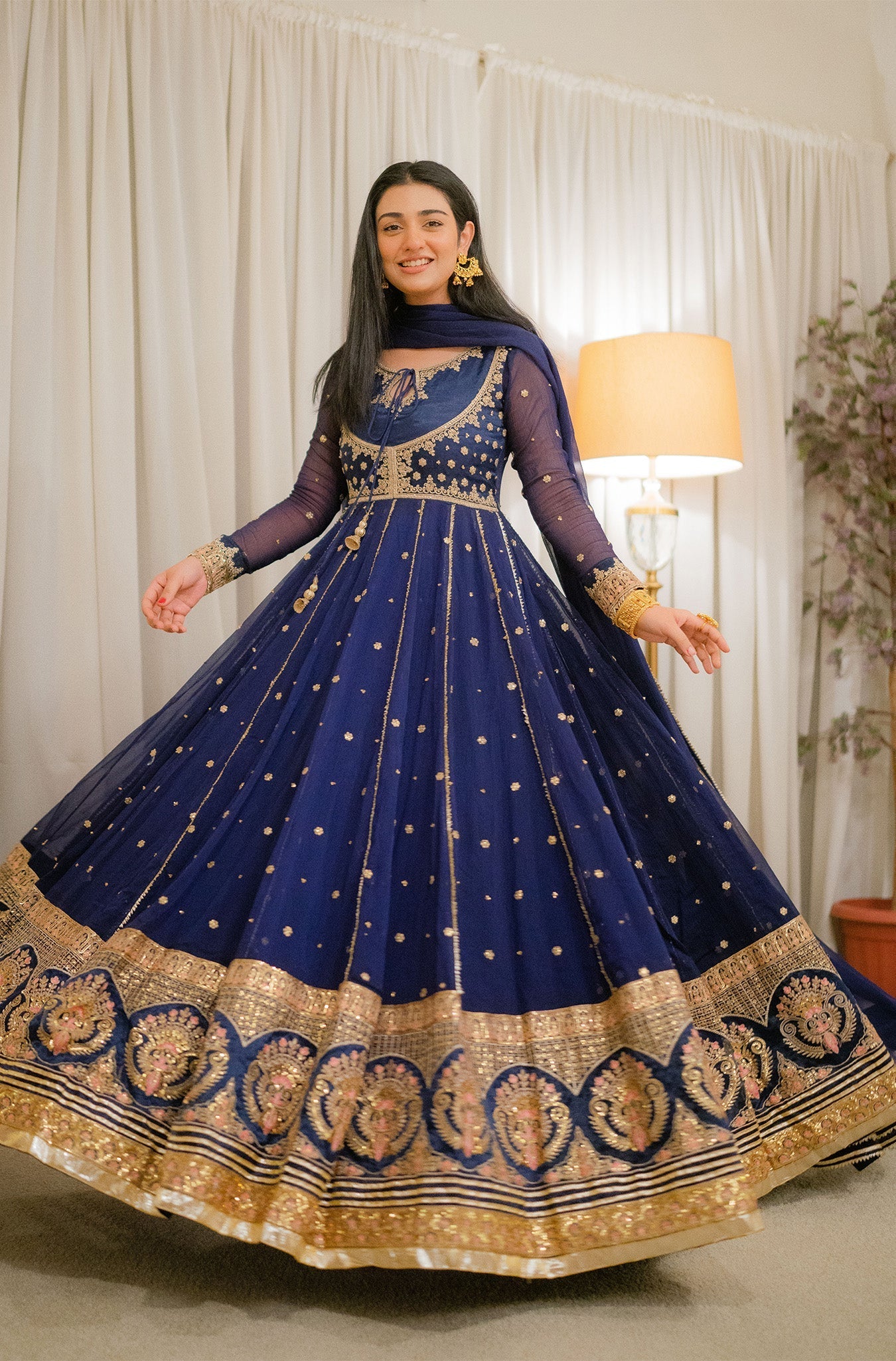 Kalidaar Frocks By Asma & Sidra Stitched Formals Suit-Sarah Khan