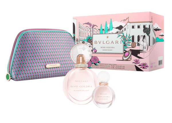 Bvlgari Rose Goldea Blossom Delight Parfum, 75 ml+15ml + Beauty Pouch(Soft Box) Gift Set-Gift Set