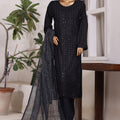 Khombi Stitched 3 Piece Luxury Cotton Suit-134-IB-Ithan Black Arrow