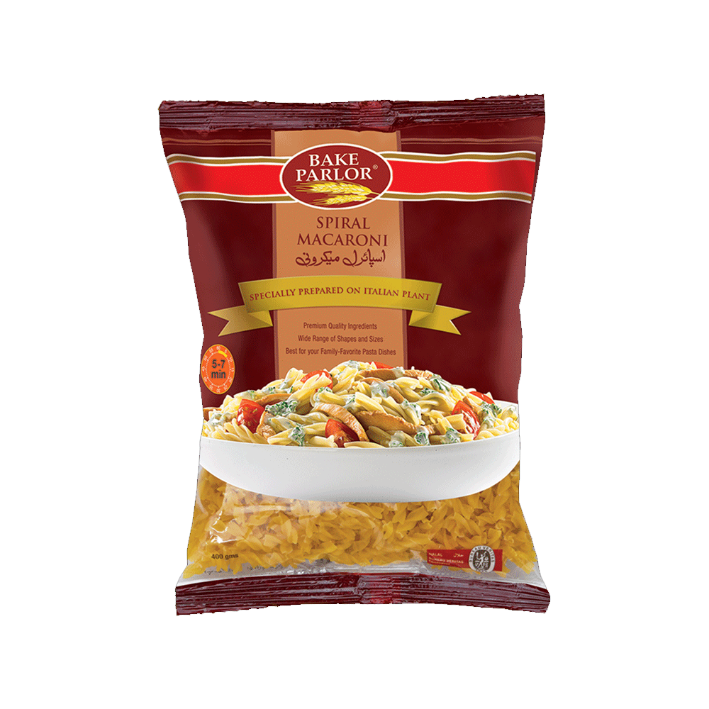 Bake Parlor Spiral Macaroni 400g Pouch - Snapcart.pk