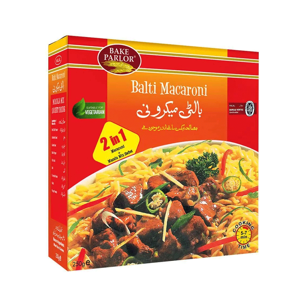 Bake Parlor Macaroni Balti 250g - Snapcart.pk