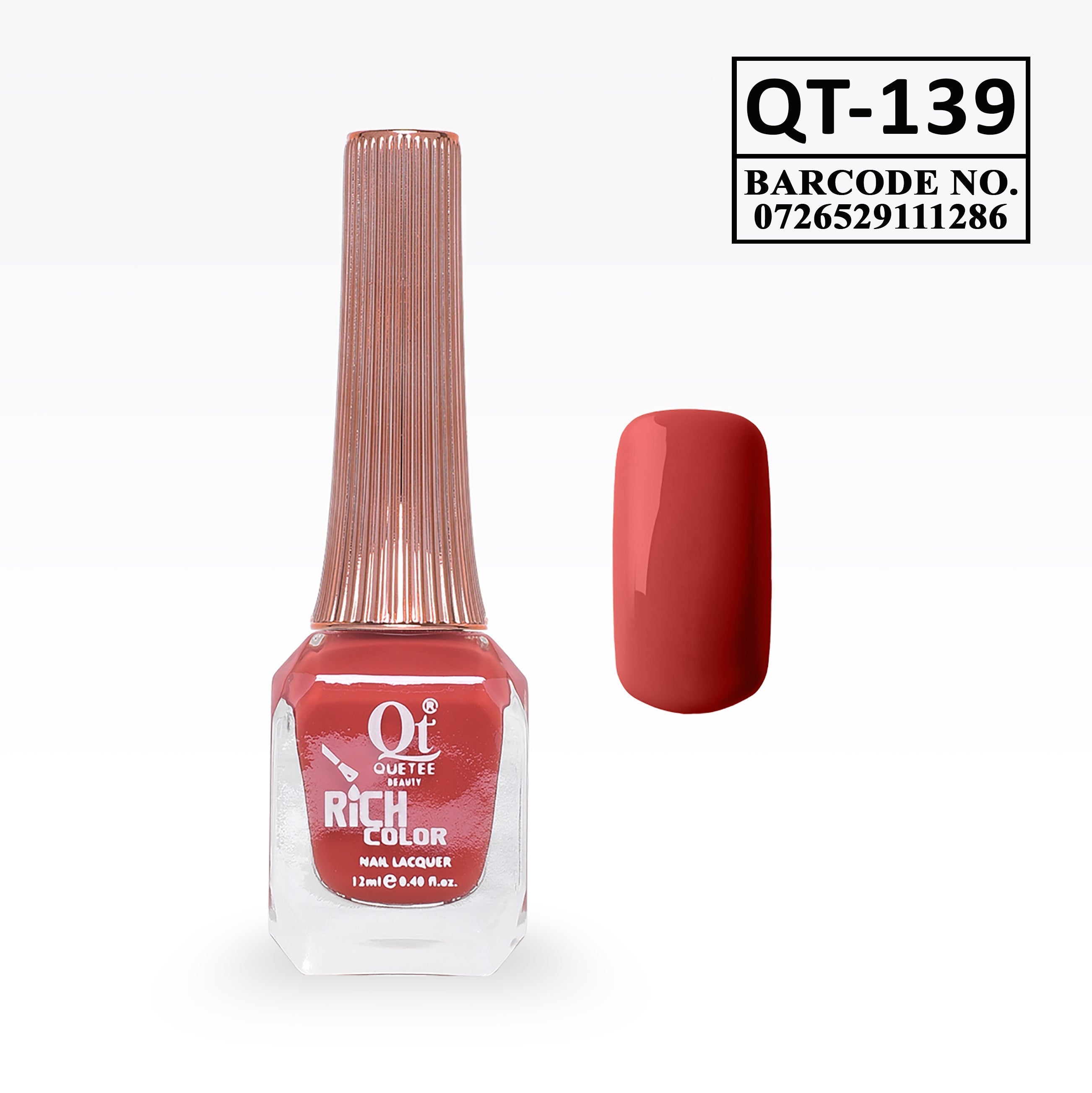 Quetee Beauty Rich Color Nail Polish QT-139