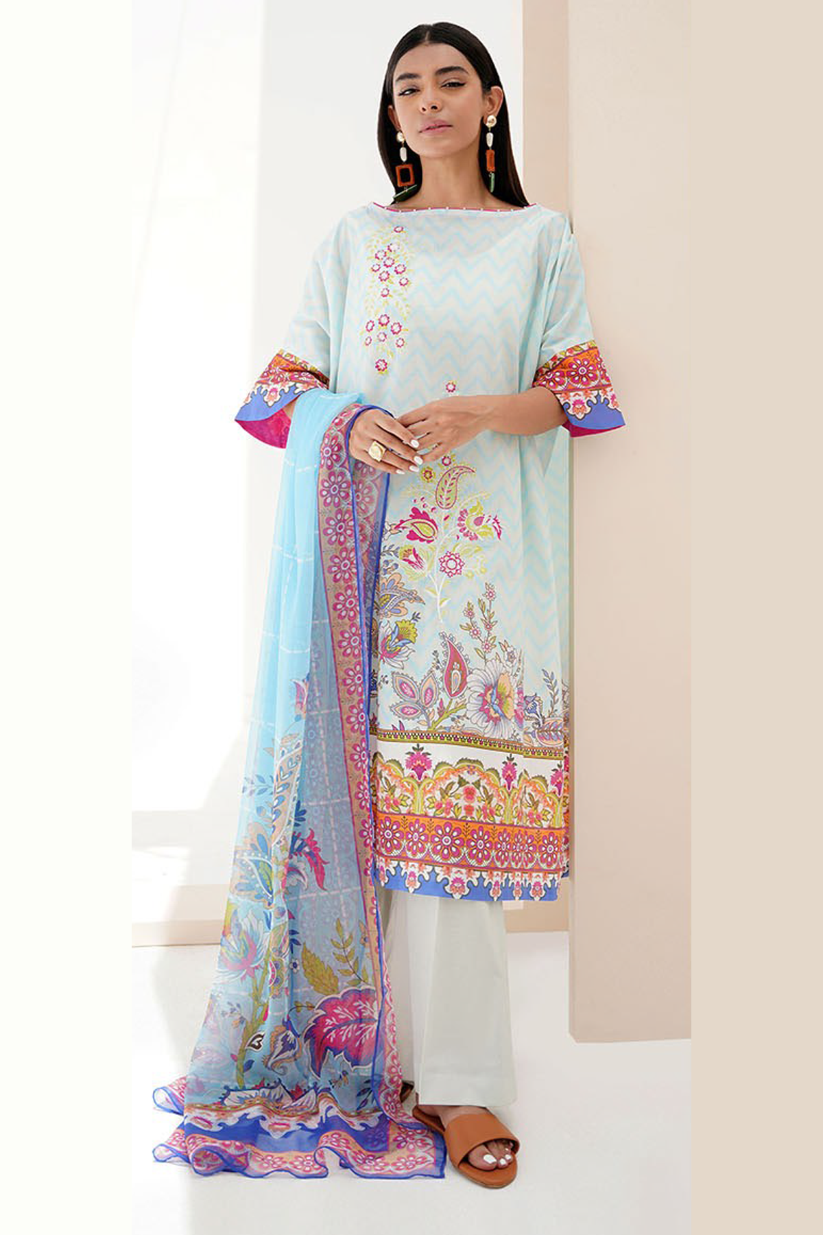 zellbury -Shirt Shalwar Dupatta - - 3 pc Lawn Suit -vol4