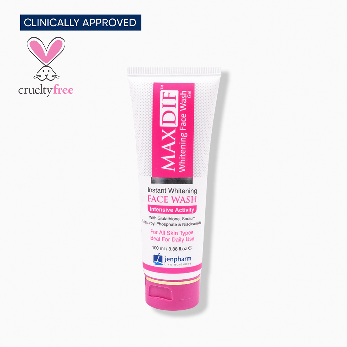 Jenpharm Maxdif Brightening Face Wash Gel Face Wash 100Ml - My Store