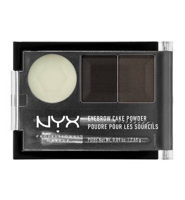 Nyx Professional Makeup- Eyebrow Cake Powder 02 Brown/Dark Brown
