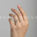 Zeesy Checkerboard Ring