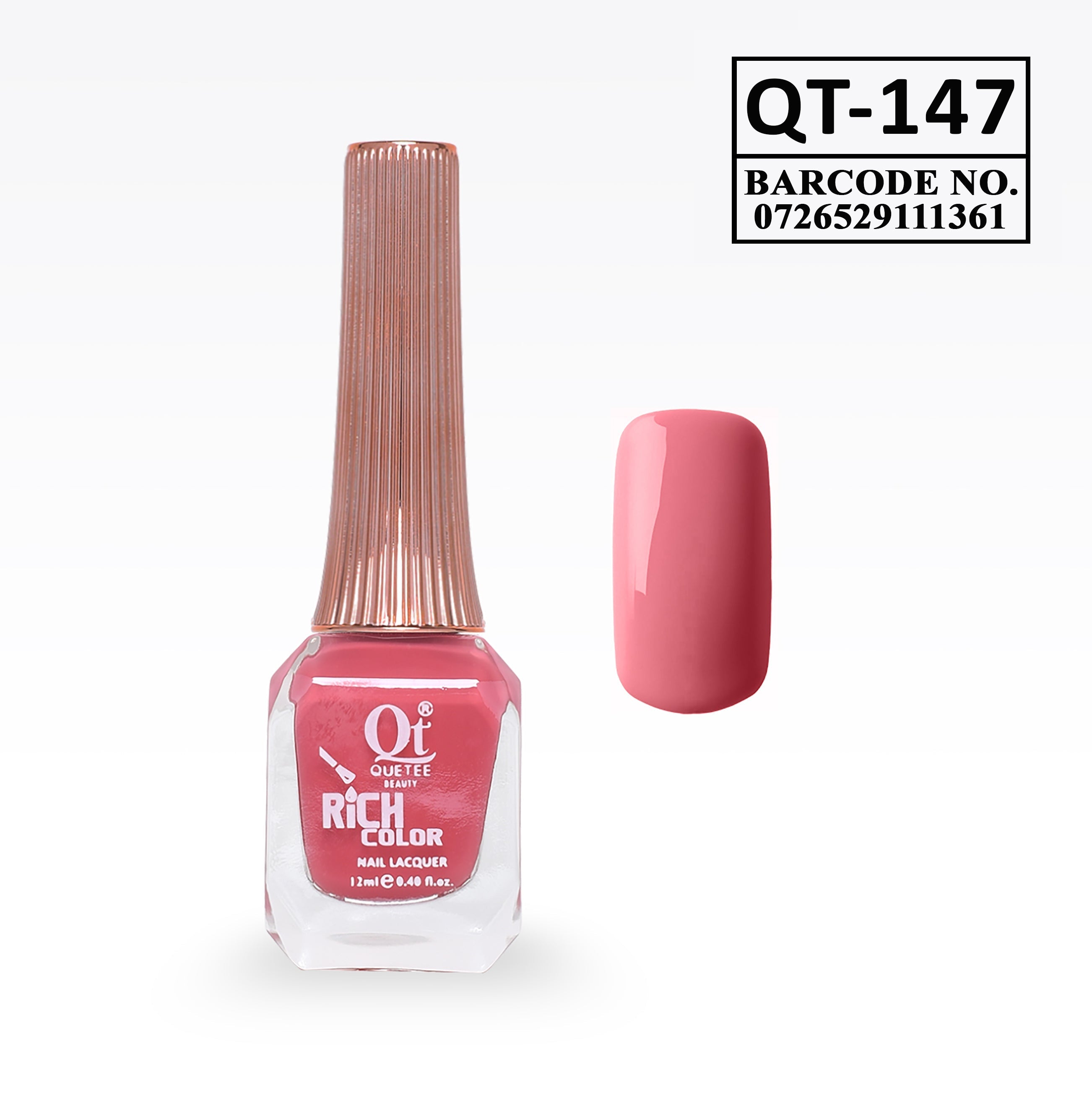 Quetee Beauty Rich Color Nail Polish QT-147