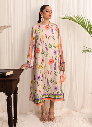 Zlooms 1 Pc Poly Silk Long Dress  - ZL25-C05-05