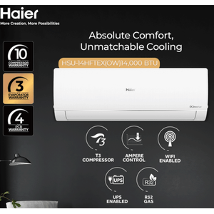 Haier (T3 Plus Series) 1 Ton DC Inverter - HSU-14HFTEX(OW)