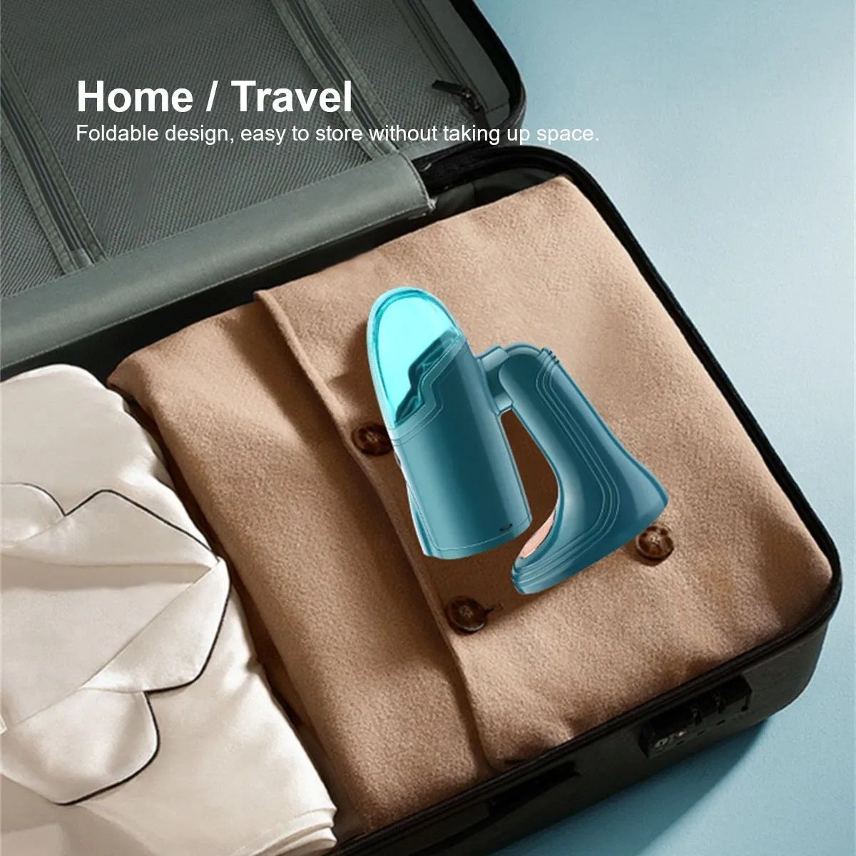 Handheld Garment Steamer 120ml Portable Electric Iron Steamer Garment Handheld Household Fabric Steam Iron for Clothes 1500W - My Store