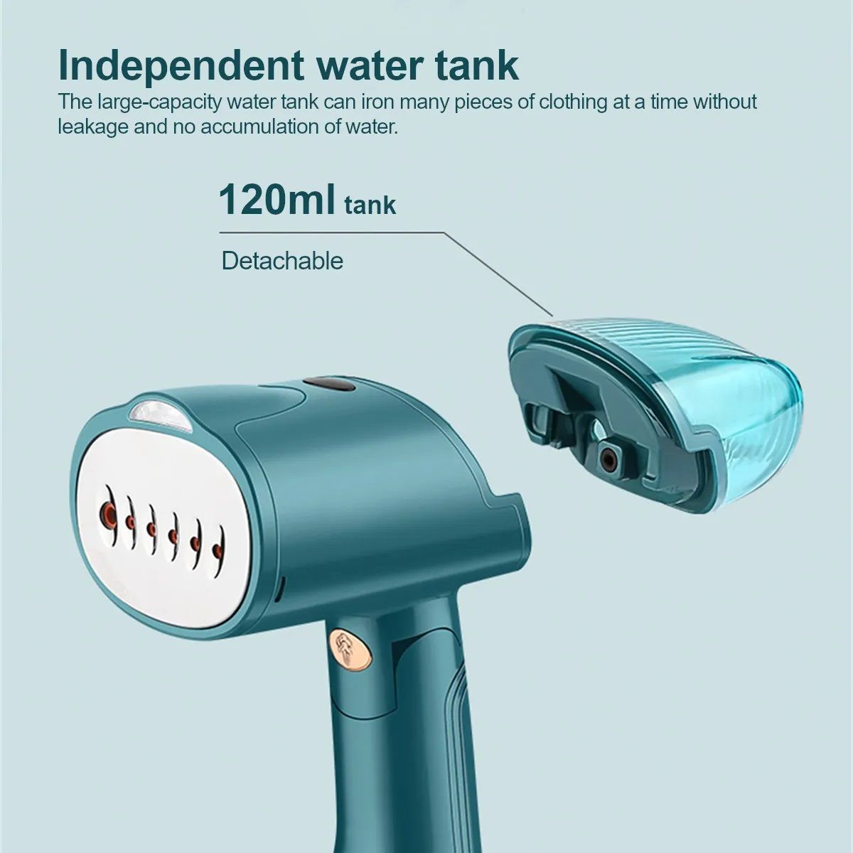 Handheld Garment Steamer 120ml Portable Electric Iron Steamer Garment Handheld Household Fabric Steam Iron for Clothes 1500W - My Store