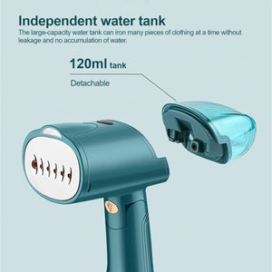 Handheld Garment Steamer 120ml Portable Electric Iron Steamer Garment Handheld Household Fabric Steam Iron for Clothes 1500W - My Store