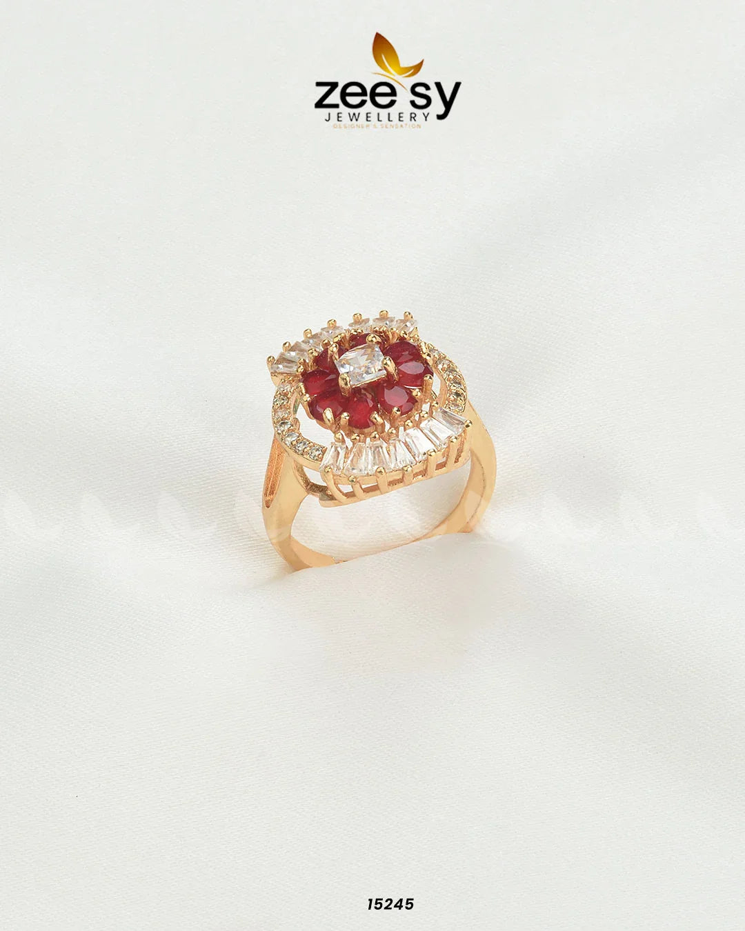Zeesy Shein Flower Ring