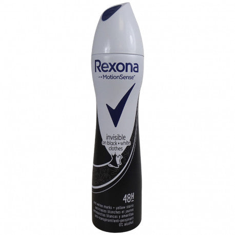 Rexona Deodorant Spray For Women Invisible On Black+White 200Ml