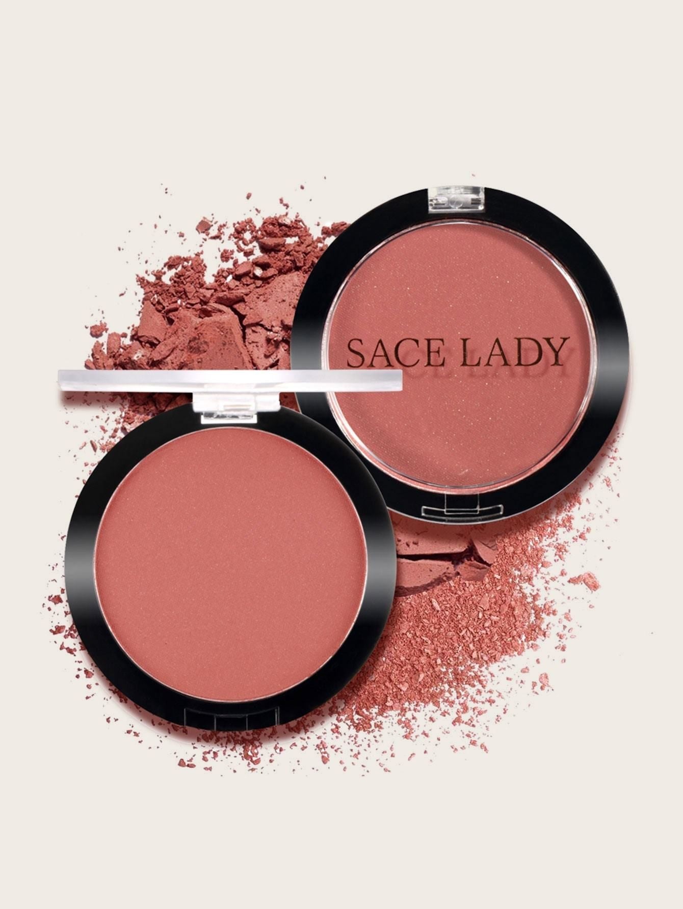 Shein- Lasting Compact Blush Soft Red