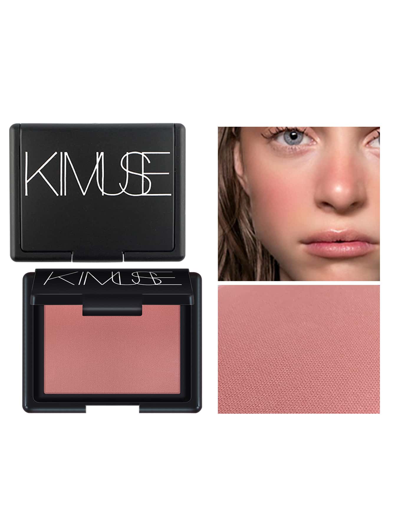 Shein- 1pc Lasting Compact Blush 4015