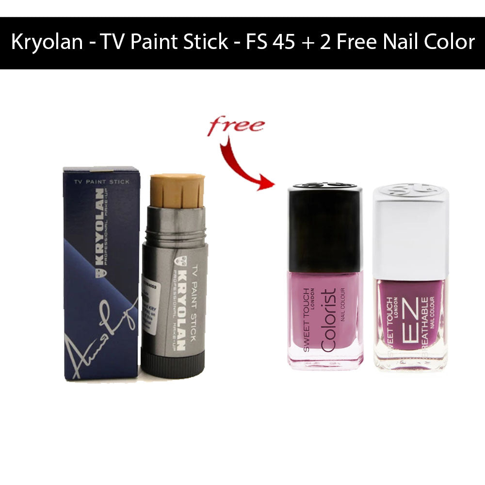 Kryolan - TV Paint Stick - FS 45 + 2 Free Nail Color