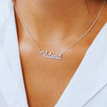 Zeesy Personalized Name Necklace - Silver