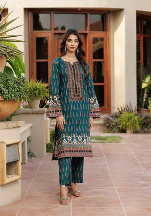 Zarasi.Pk Stitched 2 Piece Printed Lawn Collection'2025-Emerald
