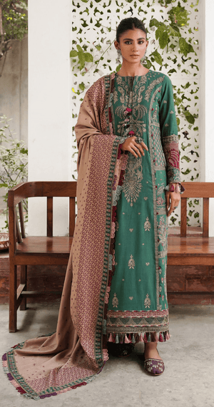 Shahtoosh By Jazmin Embroidered Khaddar Suits Unstitched 3 Piece JZ22SW 08 Rabt - Winter Collection