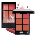 Shein- 6 Color Long-wearing Blush Palette