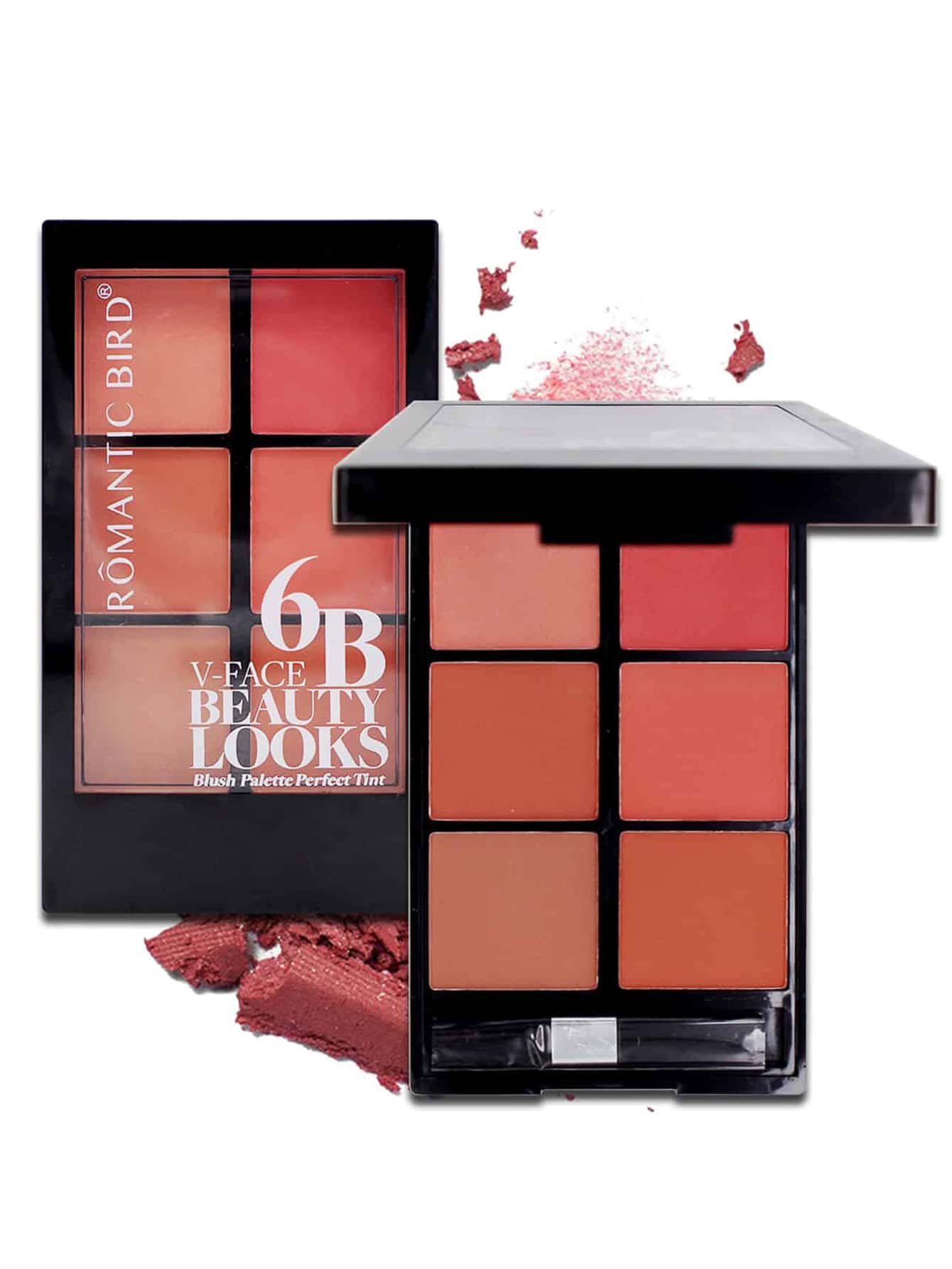 Shein- 6 Color Long-wearing Blush Palette