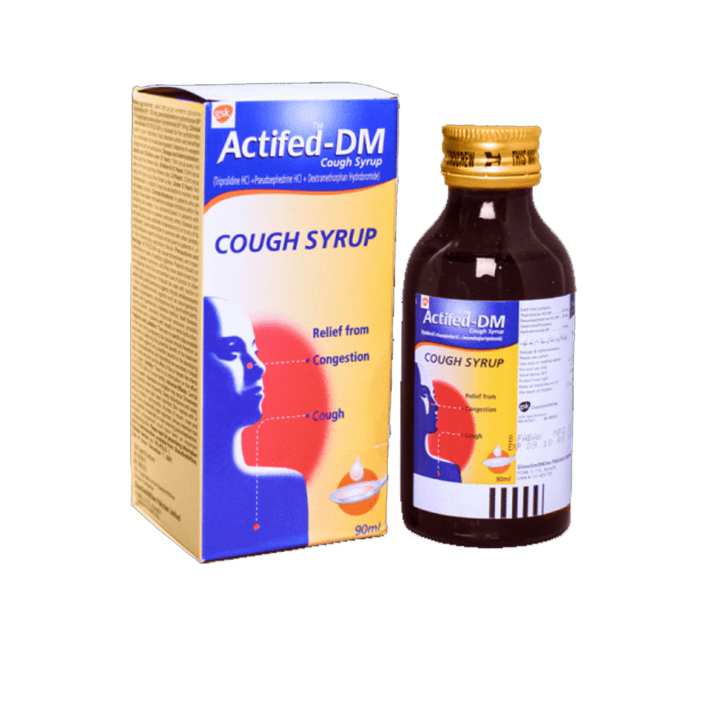 Actifed Dm Syp 90ml (local) - Snapcart.pk