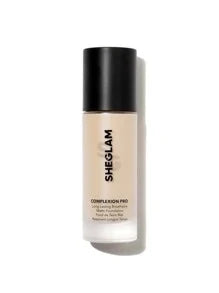 SHEGLAM - Complexion Pro Long Lasting Breathable Matte Foundation-Porcelain Matte Sweat-proof Foundation Oil Control Full Coverage Pore-less Concealer Waterproof Flawless - My Store