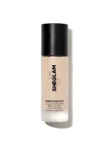 SHEGLAM - Complexion Pro Long Lasting Breathable Matte Foundation-Fair Matte Sweat-proof Foundation Oil Control Full Coverage Pore-less Concealer Waterproof Flawless - My Store