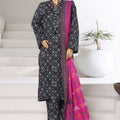 Sada Bahar Stitched 3 Piece Printed Khaddar Vol-03 Suit-PR-16773-Black