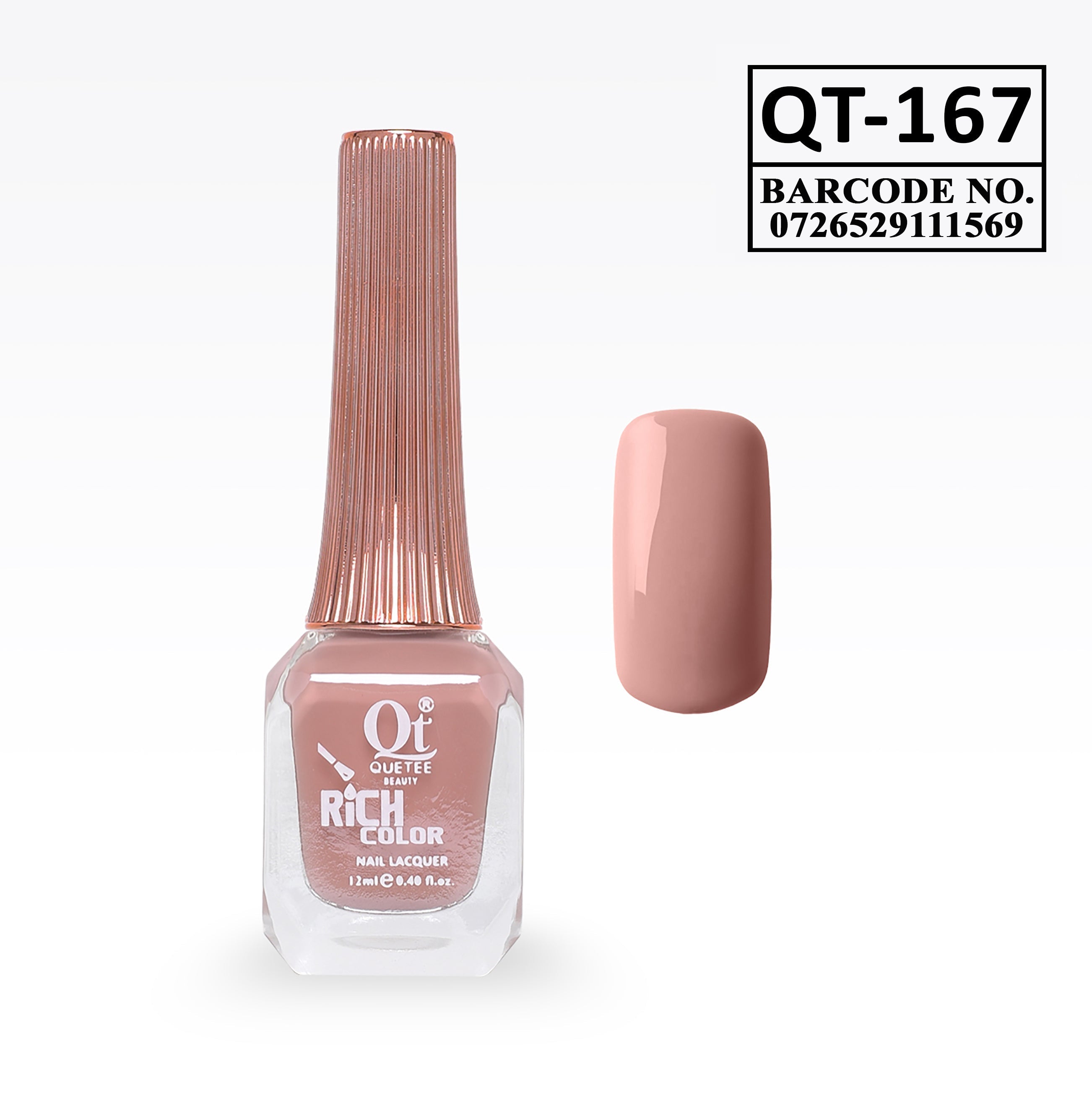 Quetee Beauty Rich Color Nail Polish QT-167
