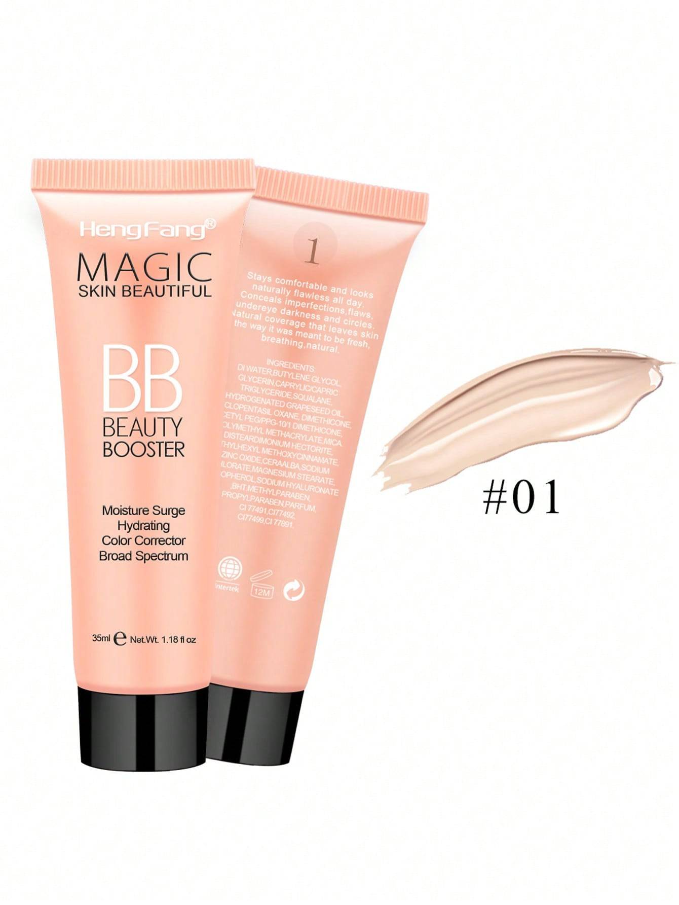 Shein - Moisturizing Bb Cream, Hydrating Color Corrector Liquid Foundation Breathable Foundation Concealer Cover Under Blemishes & Skin Discoloration - My Store