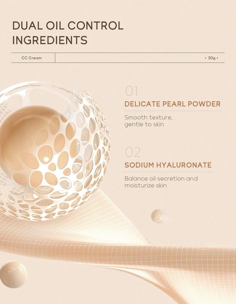 Shein - Moisturizing Liquid Foundation, 1Pc 30G Long-Wearing Waterproof Facial Makeup Product Long-Lasting Foundation Concealer - My Store