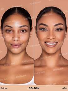 SHEGLAM - Complexion Pro Long Lasting Breathable Matte Foundation-Golden Matte Sweat-proof Foundation Oil Control Full Coverage Pore-less Concealer Waterproof Flawless - My Store