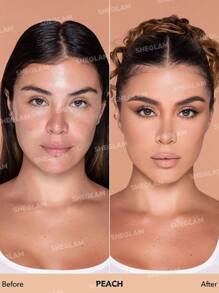 SHEGLAM - Complexion Pro Long Lasting Breathable Matte Foundation-Peach Matte Sweat-proof Foundation Oil Control Full Coverage Pore-less Concealer Waterproof Flawless - My Store