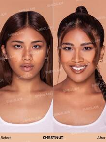 SHEGLAM - Complexion Pro Long Lasting Breathable Matte Foundation-Chestnut Matte Sweat-proof Foundation Oil Control Full Coverage Pore-less Concealer Waterproof Flawless - My Store